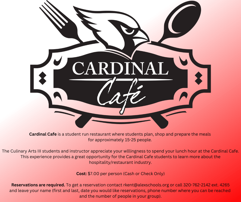  Cardinal Cafe promo